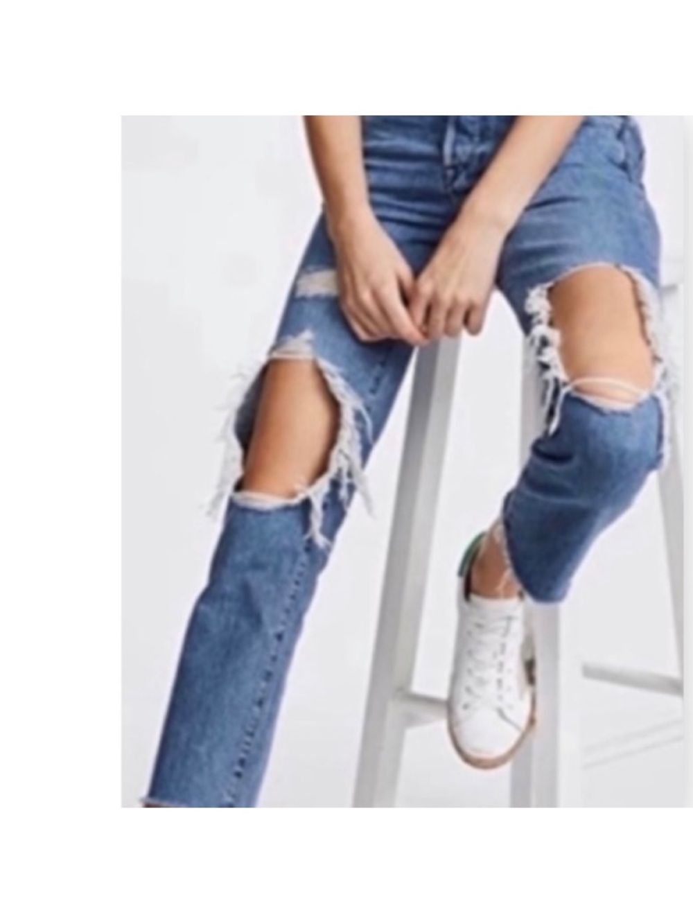 3x1 W3 Higher Ground Distressed Boyfriend Crop Jeans MOST WANTED!! $468.00 - Picture 5 of 16